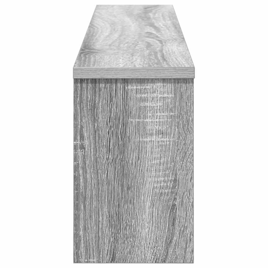 Wandmontierter Kleiderständer Grau Sonoma 100 x 16 x 26 cm