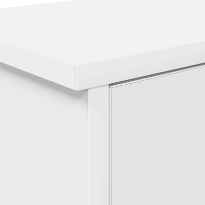 Wandmontierter Kleiderständer mit Regal Weiß 50 x 20 x 30 cm