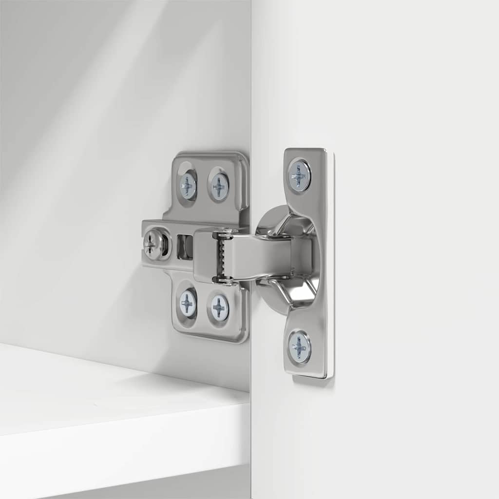 Wandmontierter Kleiderständer mit Regal Weiß 50 x 20 x 30 cm