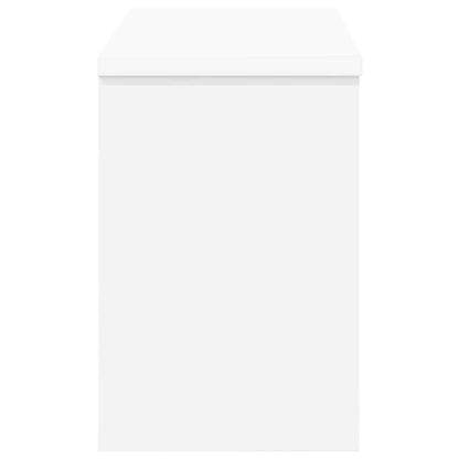 Wandmontierter Kleiderständer mit Regal Weiß 50 x 20 x 30 cm