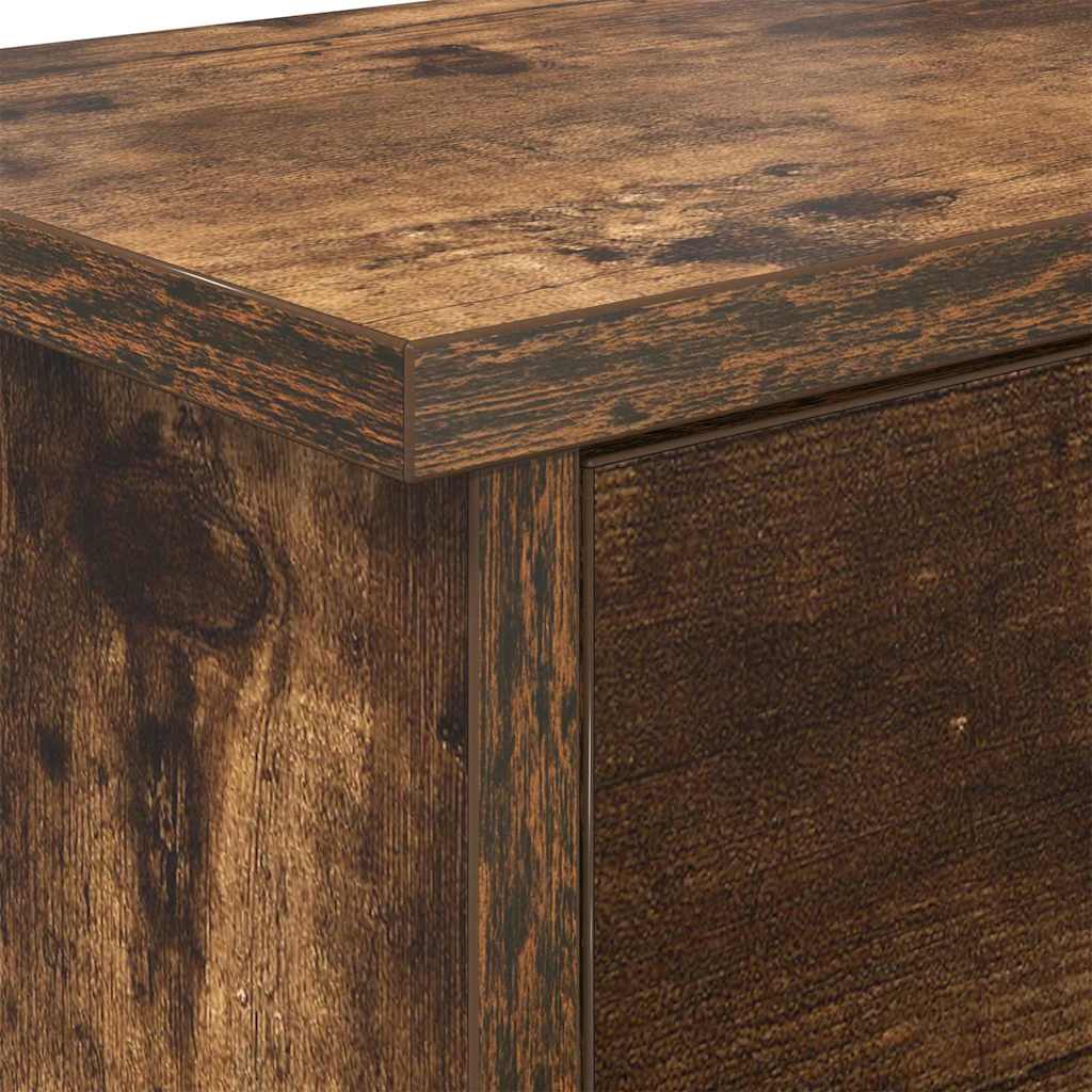 Wandmontierter Kleiderständer Räuchereiche 50 x 20 x 30 cm