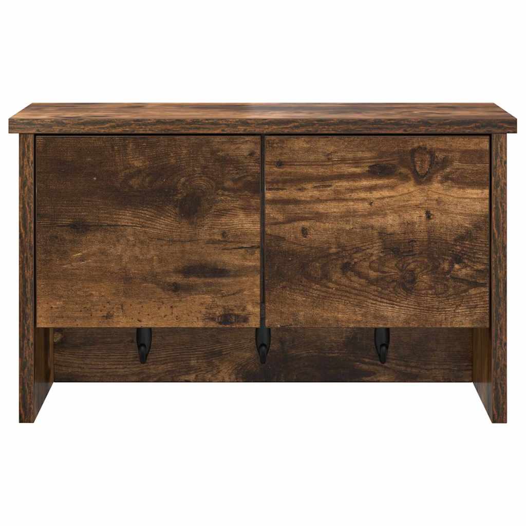 Wandmontierter Kleiderständer Räuchereiche 50 x 20 x 30 cm