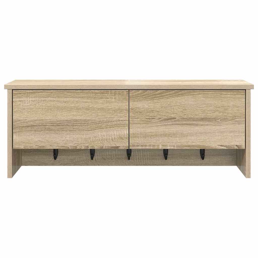 Wandmontierter Kleiderständer Sonoma Eiche 80 x 20 x 30 cm