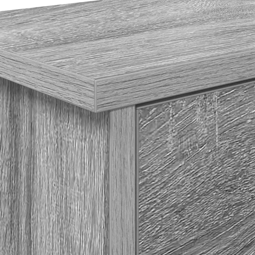 Wandmontierter Kleiderständer Grau Sonoma 80 x 20 x 30 cm