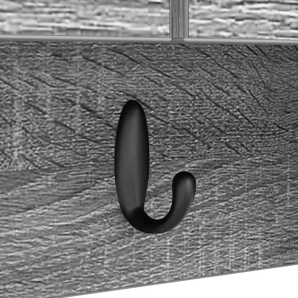 Wandmontierter Kleiderständer Grau Sonoma 80 x 20 x 30 cm