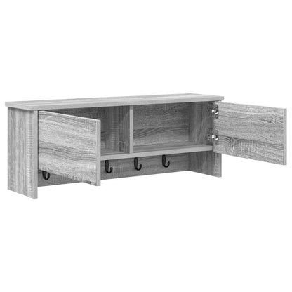 Wandmontierter Kleiderständer Grau Sonoma 80 x 20 x 30 cm