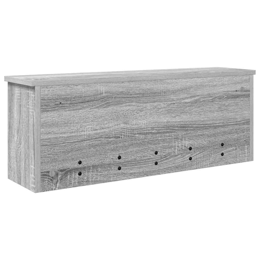 Wandmontierter Kleiderständer Grau Sonoma 80 x 20 x 30 cm