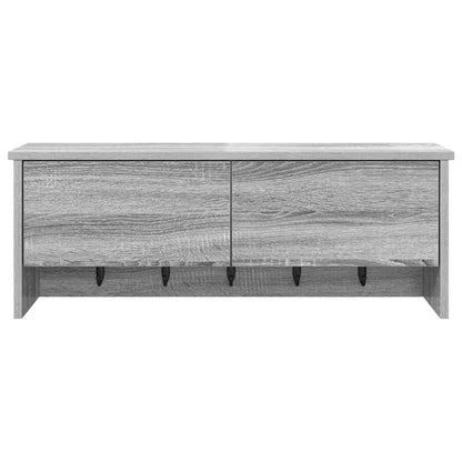 Wandmontierter Kleiderständer Grau Sonoma 80 x 20 x 30 cm