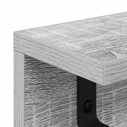 Wandmontierter Kleiderständer Grau Sonoma 40 x 10.5 x 10.5 cm