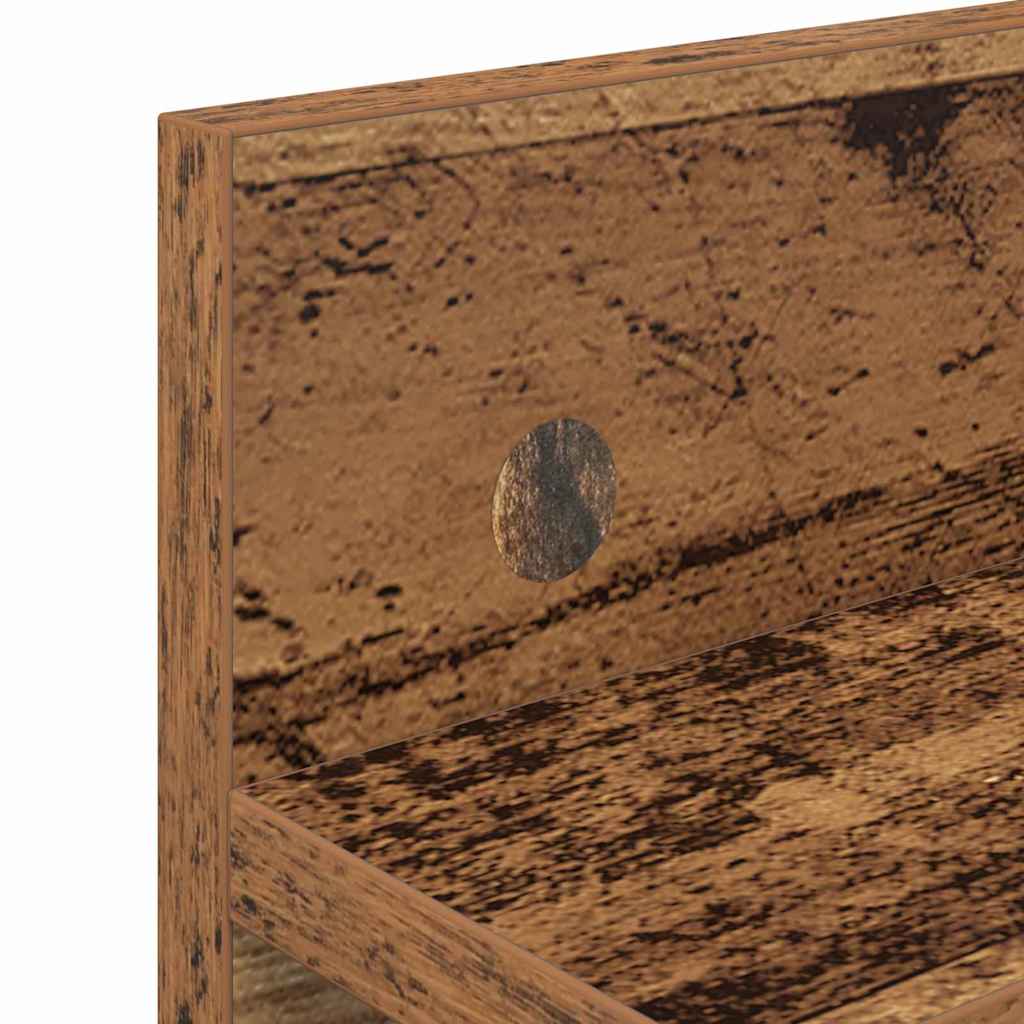 Wandmontierter Kleiderständer Altholz 40 x 10.5 x 18 cm