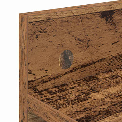 Wandmontierter Kleiderständer Altholz 40 x 10.5 x 18 cm