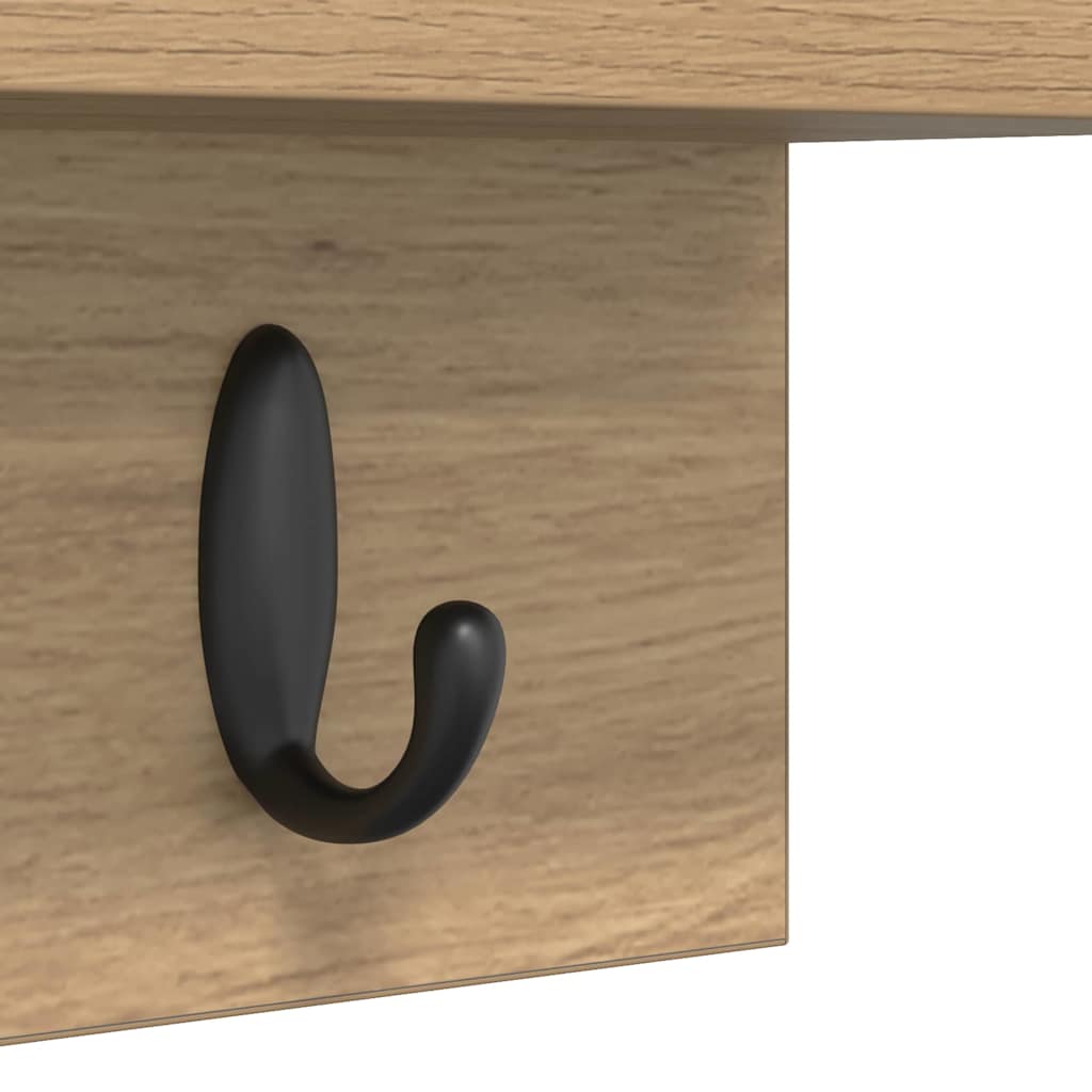 Wandmontierter Kleiderständer Artisan-Eiche 40 x 10.5 x 18 cm