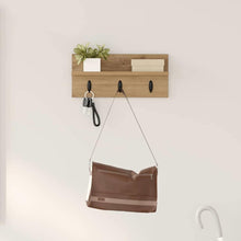 Wandmontierter Kleiderständer Artisan-Eiche 40 x 10.5 x 18 cm