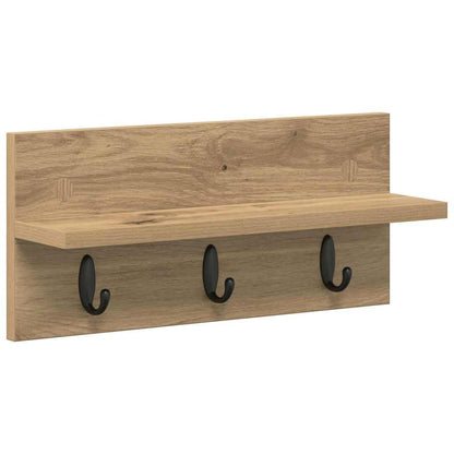 Wandmontierter Kleiderständer Artisan-Eiche 40 x 10.5 x 18 cm