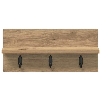 Wandmontierter Kleiderständer Artisan-Eiche 40 x 10.5 x 18 cm