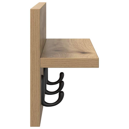 Wandmontierter Kleiderständer Artisan-Eiche 40 x 10.5 x 18 cm