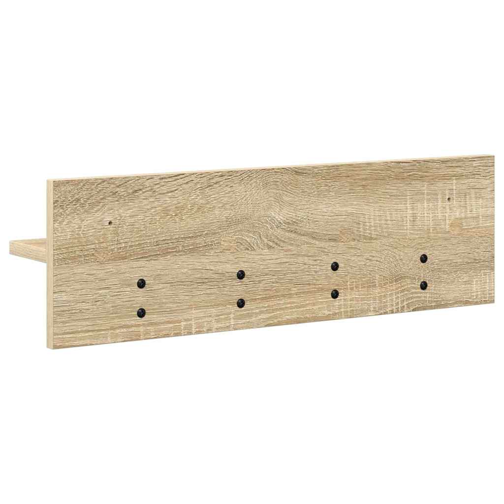 Wandmontierter Kleiderständer Sonoma-Eiche 60 x 10.5 x 18 cm