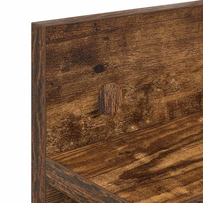 Wandmontierter Kleiderständer Räuchereiche 60 x 10.5 x 18 cm