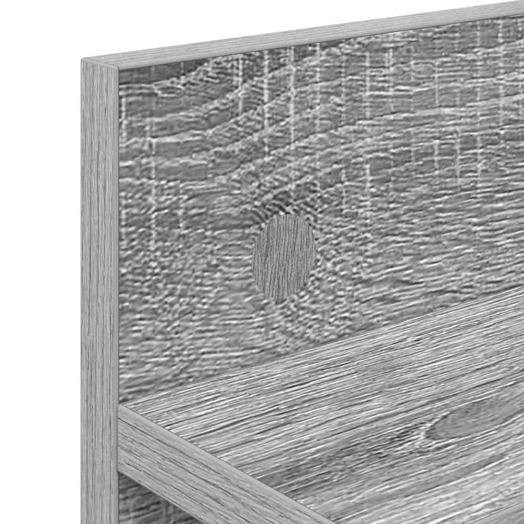 Wandmontierter Kleiderständer Grau Sonoma 60 x 10.5 x 18 cm