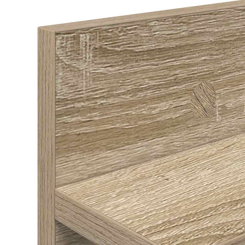 Wandmontierter Kleiderständer Sonoma-Eiche 80 x 10.5 x 18 cm