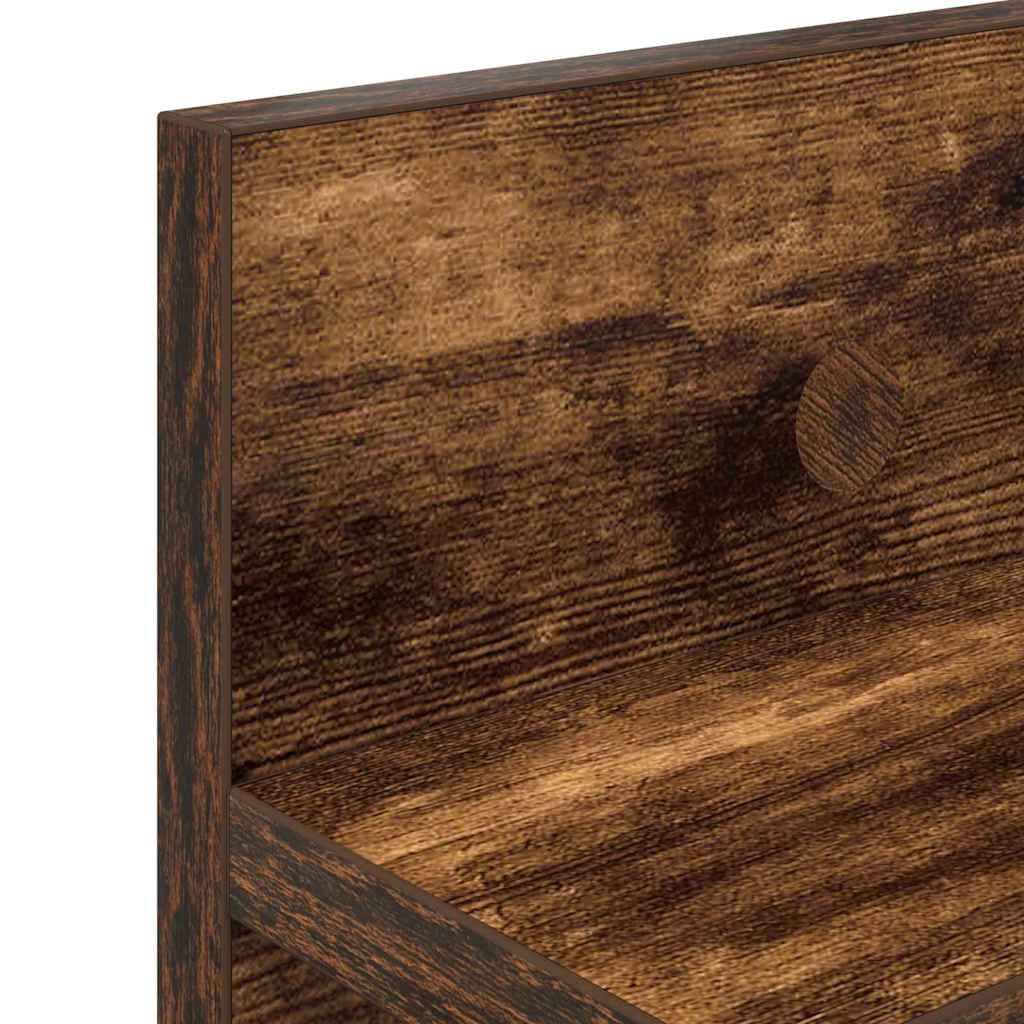 Wandmontierter Kleiderständer Räuchereiche 80 x 10.5 x 18 cm