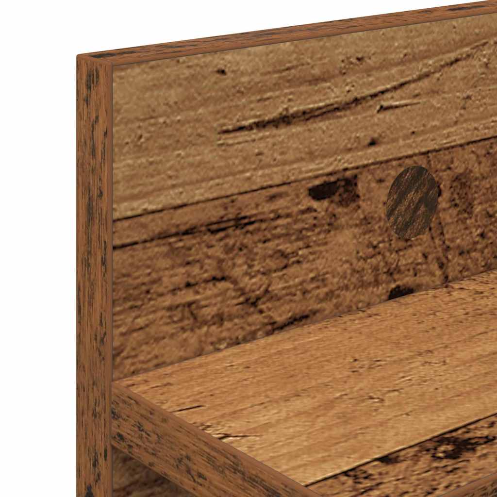 Wandmontierter Kleiderständer Altholz 80 x 10.5 x 18 cm