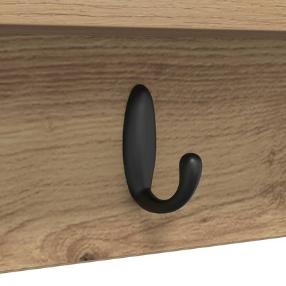 Wandmontierter Kleiderständer Artisan-Eiche 80 x 10.5 x 18 cm