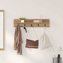 Wandmontierter Kleiderständer Artisan-Eiche 80 x 10.5 x 18 cm