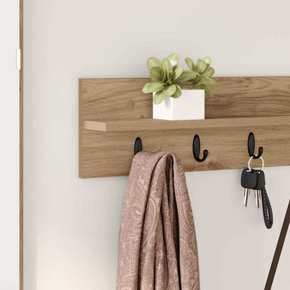 Wandmontierter Kleiderständer Artisan-Eiche 100 x 10.5 x 18 cm