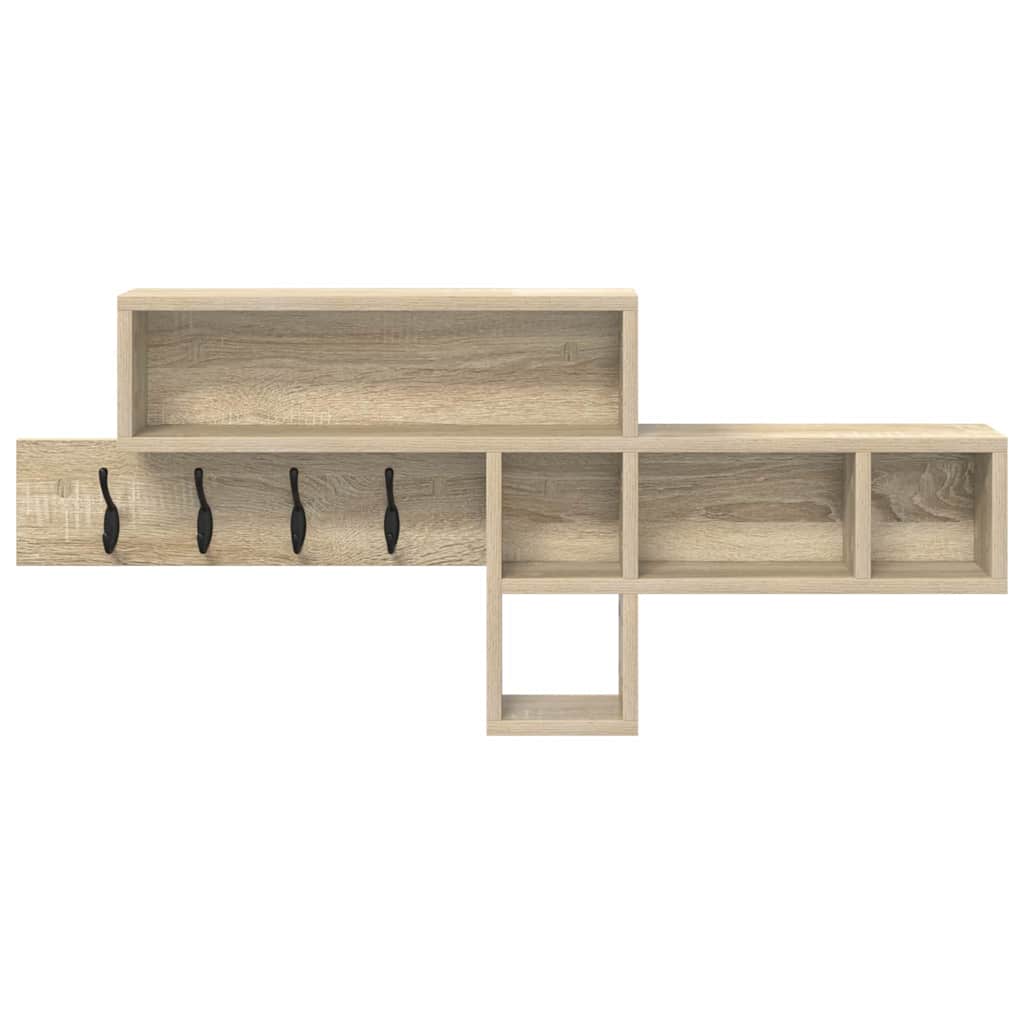 Wandmontierter Kleiderständer Sonoma-Eiche 100 x 12 x 43,5 cm
