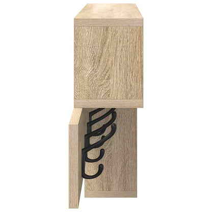 Wandmontierter Kleiderständer Sonoma-Eiche 100 x 12 x 43,5 cm