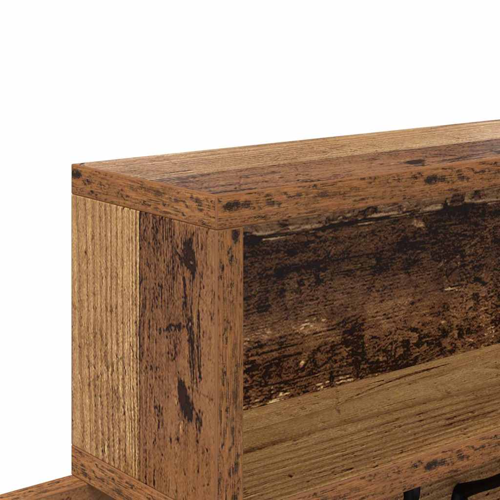 Wandmontierter Kleiderständer Altholz 100 x 12 x 43,5 cm