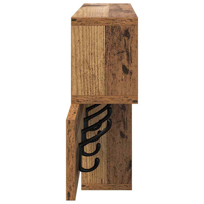 Wandmontierter Kleiderständer Altholz 100 x 12 x 43,5 cm