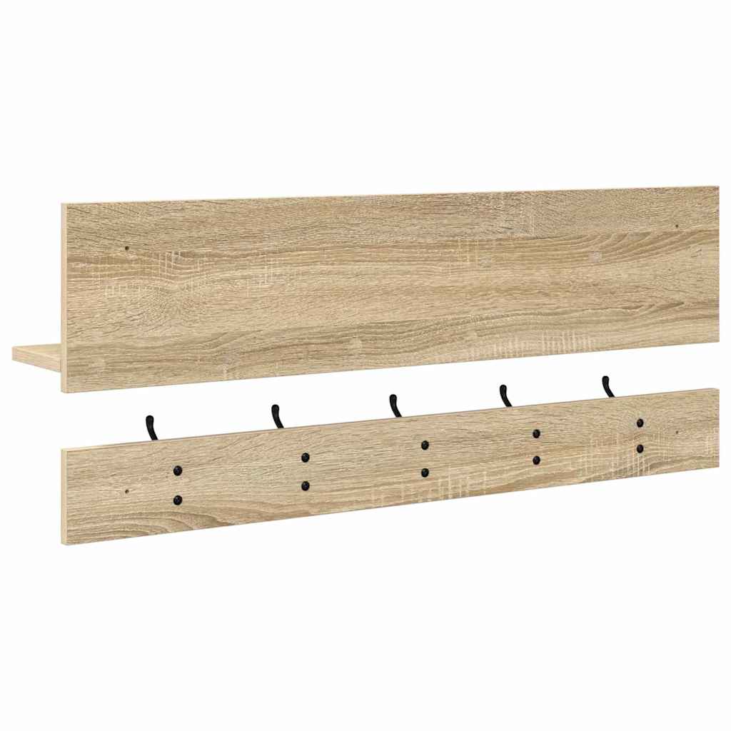 Wandmontierter Kleiderständer Sonoma Eiche 90 x 15 x 36 cm