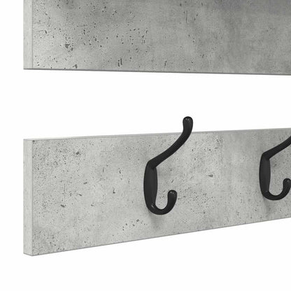 Wandmontierter Kleiderständer Betongrau 90 x 15 x 36 cm