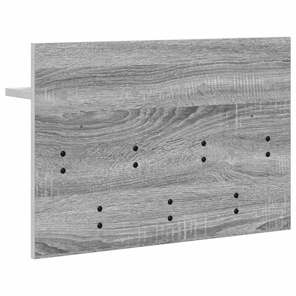 Wandmontierter Kleiderständer Grau Sonoma 60 x 40 x 12 cm