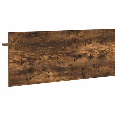 Wandmontierter Kleiderständer Räuchereiche Holzwerkstoff