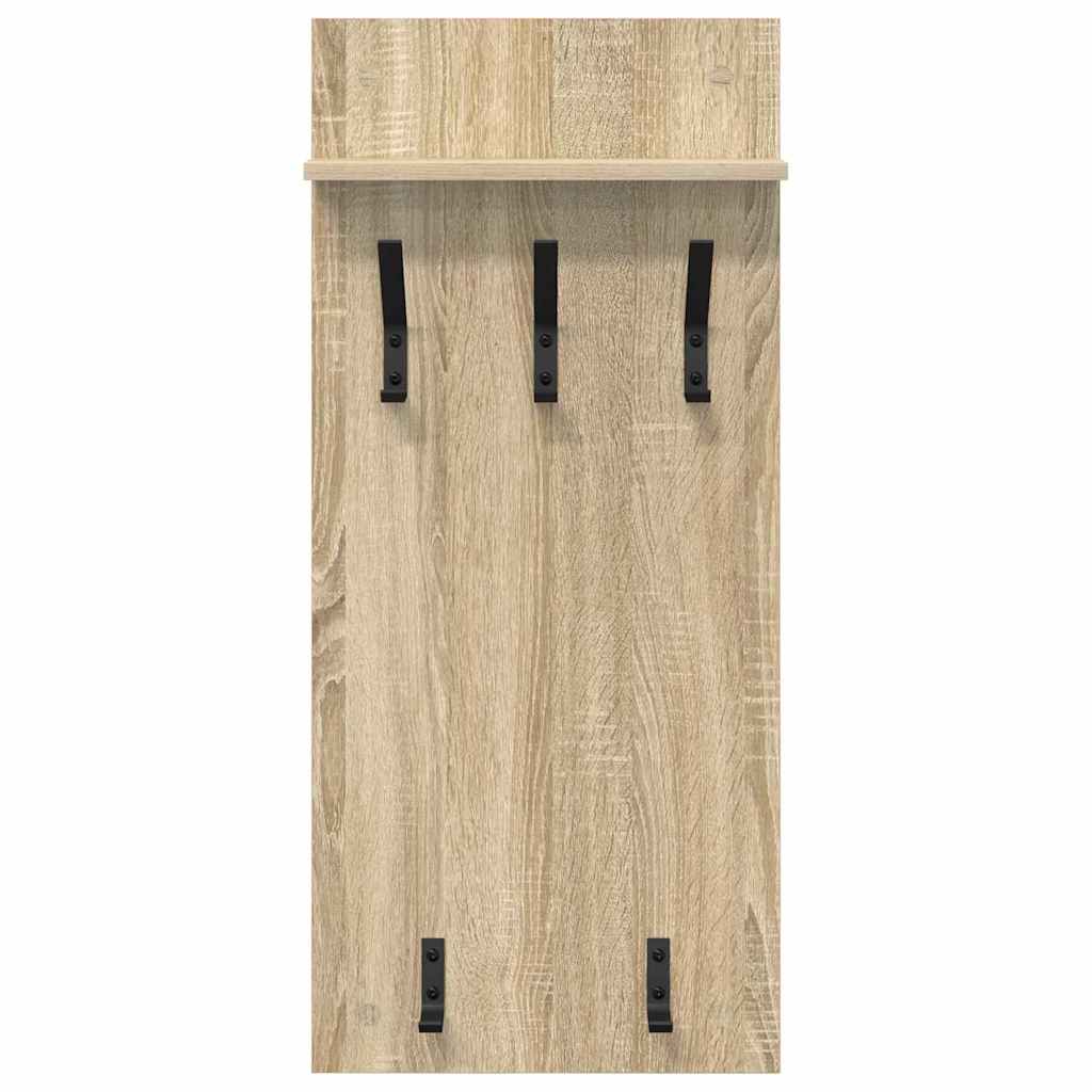 Wandmontierter Kleiderständer Sonoma-Eiche 90 x 40 x 10 cm