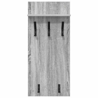 Wandmontierter Kleiderständer Grau Sonoma 90 x 40 x 10 cm