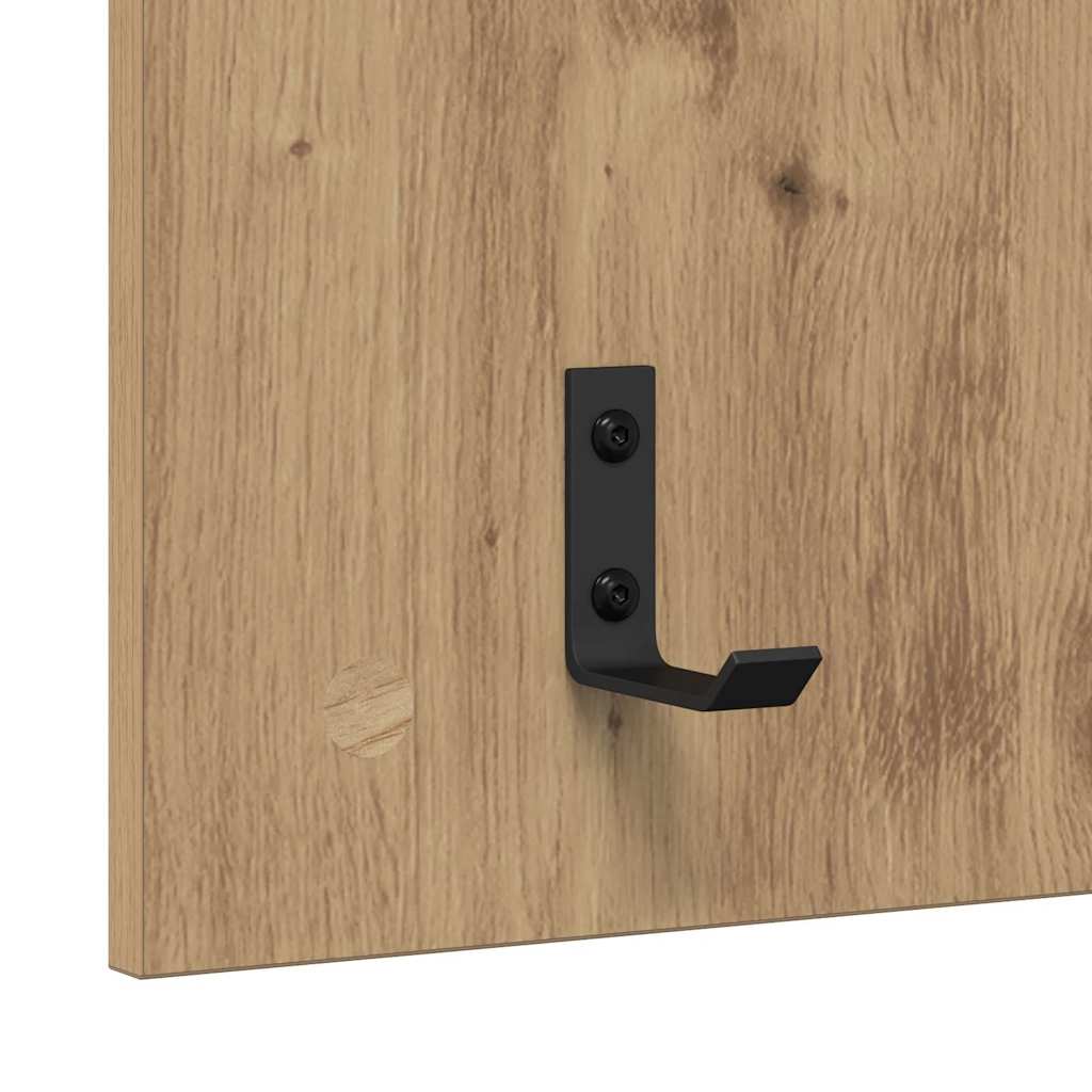 Wandmontierter Kleiderständer Artisan-Eiche 90 x 40 x 10 cm