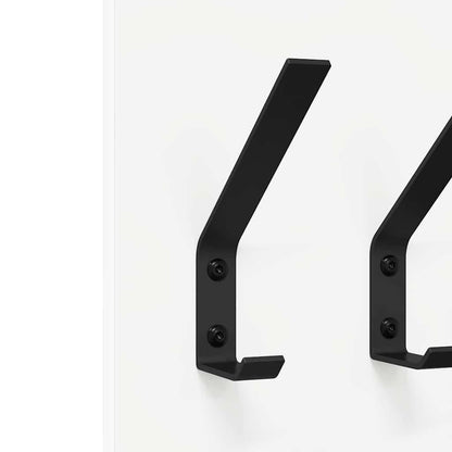 Wandmontierter Kleiderständer Weiß 20 x 1,5 x 100 cm