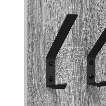 Wandmontierter Kleiderständer Grau Sonoma 20 x 1,5 x 100 cm