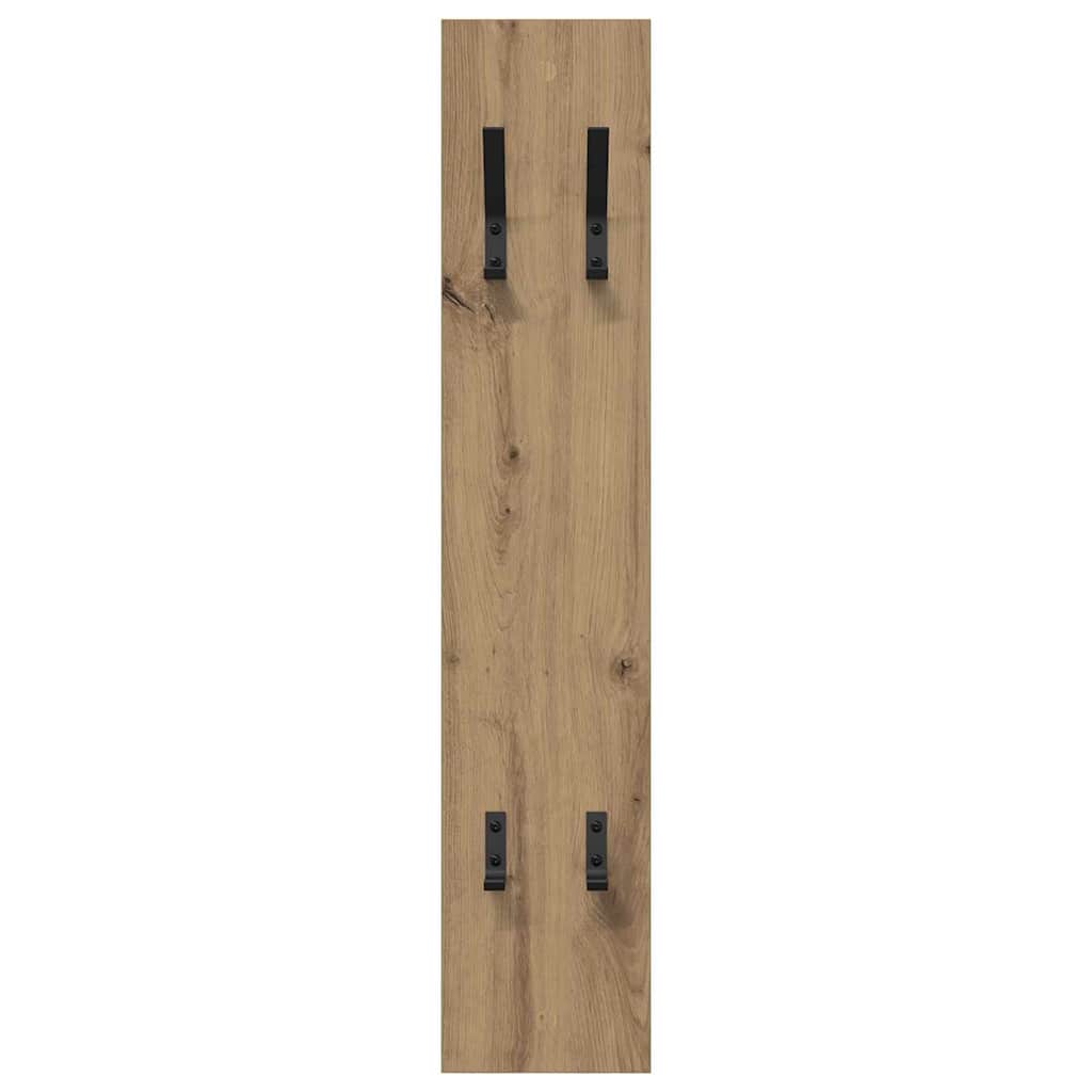 Wandmontierter Kleiderständer Wandmontiert Eiche handwerklich