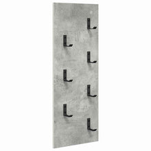 Wandmontierter Kleiderständer Betongrau 30 x 1.5 x 80 cm