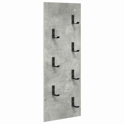 Wandmontierter Kleiderständer Betongrau 30 x 1.5 x 80 cm