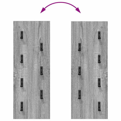Wandmontierter Kleiderständer Grau Sonoma 30 x 1.5 x 80 cm