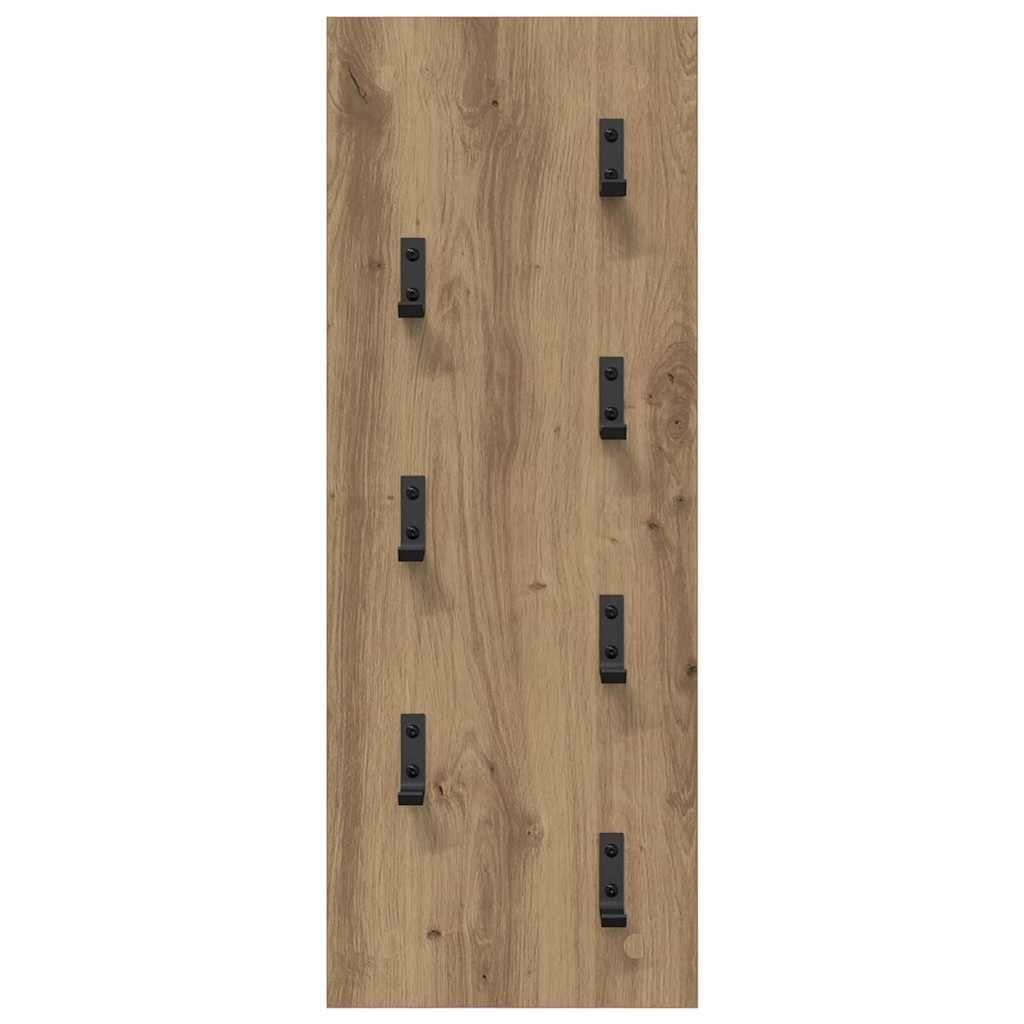 Wandmontierter Kleiderständer Wandmontiert Eiche handwerklich