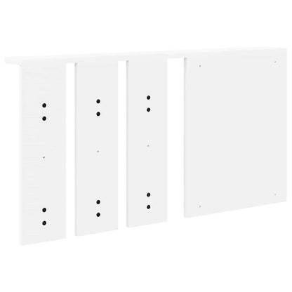 Wandmontierter Kleiderständer mit Regal Weiß 85 x 10 x 45 cm