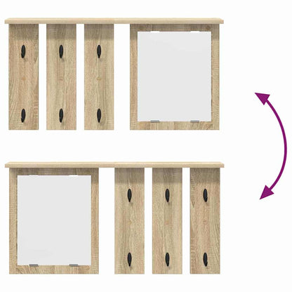 Wandmontierter Kleiderständer Sonoma Eiche 85 x 10 x 45 cm