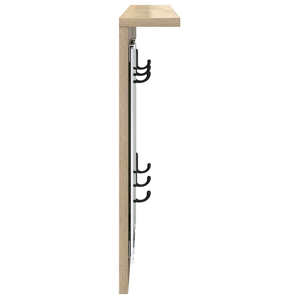 Wandmontierter Kleiderständer Sonoma Eiche 85 x 10 x 45 cm